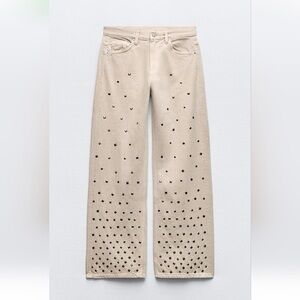 NWT Zara studded jeans size 4